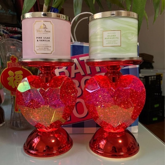 Bath & Body Works Accents Set Of 2 Bath And Body Works Big Red